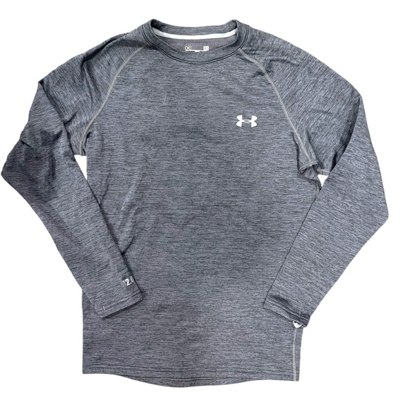 Under Armour Men's Large Heathered Gray Coldgear Base 2.0 - Picture 1 of 10
